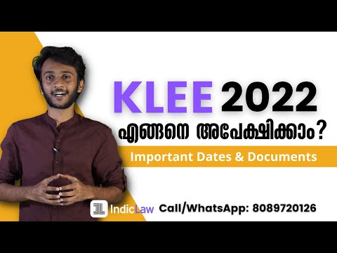 Kerala Law Entrance Exam - KLEE 2022 | Application Dates & Documents Required | Indic Law Academy