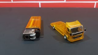 cara membuat miniatur dari korek gas | truk oleng towing