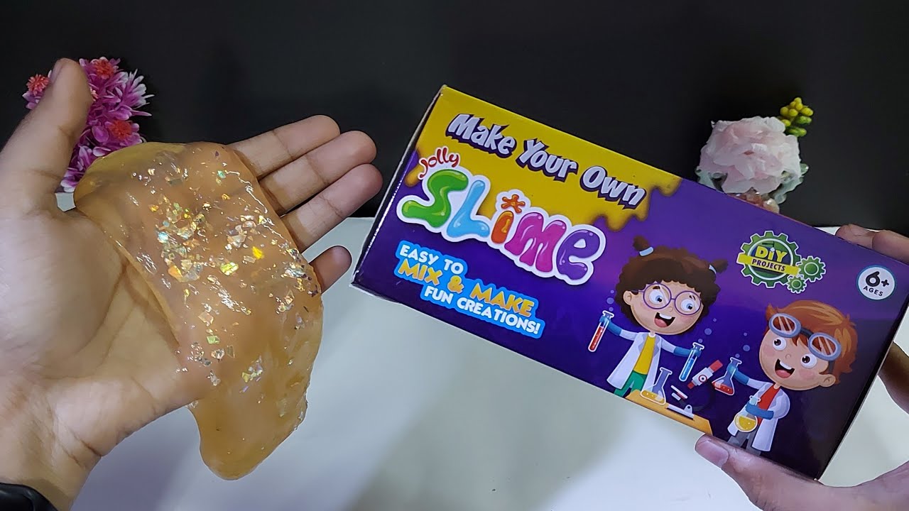 Diy Slime making kit Unboxing and Testing, Make your own jolly slime kit
