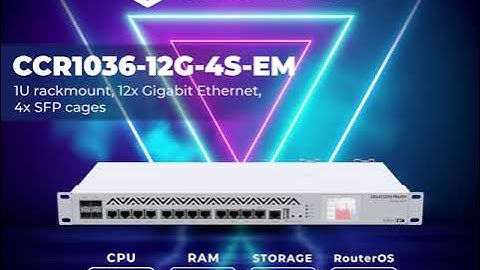 MikroTik CCR1036-12G-4S-EM Cloud Core Router