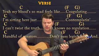 Eve of Destruction (Barry McGuire) Fingerstyle Guitar Cover Lesson with Chords\/Lyrics - Capo 2nd