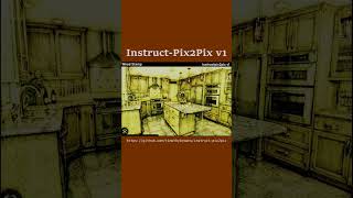 Instruct-Pix2Pix stylizing DEMO #shorts