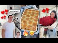 Valentine&#39;s Day + Cooking with Skinny Squad! *I SURPRISED HIM* 🥰