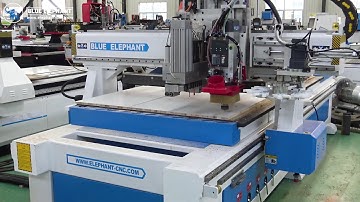 CE Certificate 1325 ATC Wood Cutting CNC Router with Carousel Tool Changer