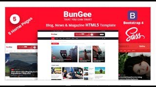 BunGee - Blog News & Magazine HTML5 Template | Themeforest Templates