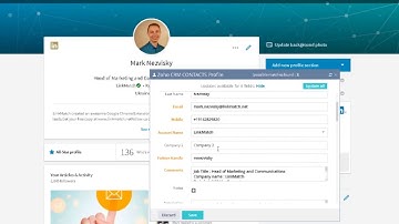 LinkMatch Profile Update Feature For Zoho CRM / LinkedIn