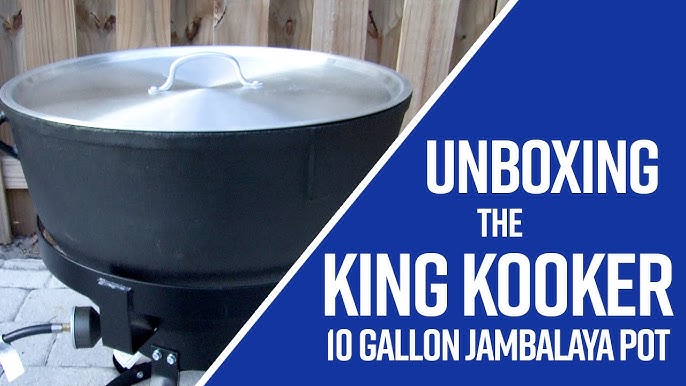 King Kooker 40-Quart Cast Iron Jambalaya Pot