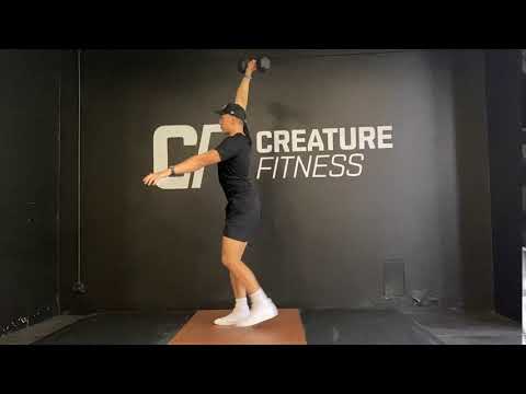 Single Arm Overhead reverse lunge - YouTube