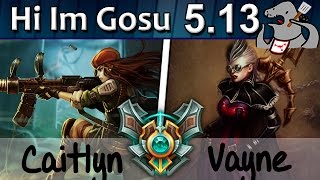 Hi Im Gosu - Caitlyn/Blitzcrank vs Vayne/Thresh - ADC - Master S5 | 174