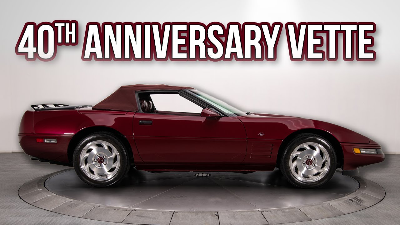 1993 Corvette 40th Anniversary Convertible LT1 Bloomington Gold Certified  -  SOLD  -  137345