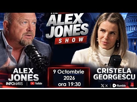 Cristela Georgescu invitata lui Alex Jones pe rețeaua X! 