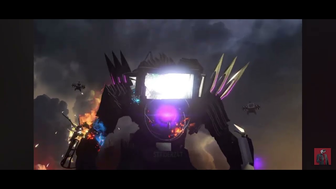 Titan TV man VS Titan cameraman.  Big battle    