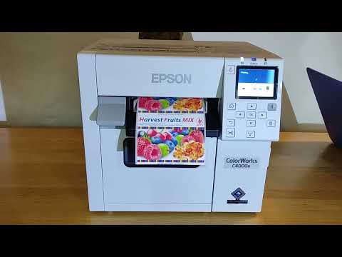 Unboxing the NEW! Epson C4000e Colour Label Printer