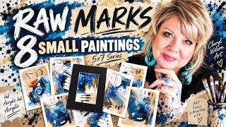 Raw Marks, Small Paintings | 8 Abstract Studies
