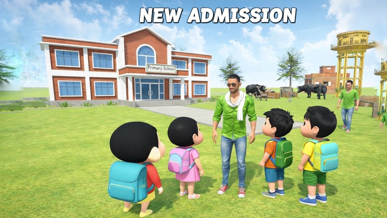 Shinchan New Admission poor school 🏫 in Indian theft auto