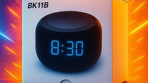 BUFFBEE Bluetooth Speaker Alarm Clock with FM Radio – Dual Alarm, Dimmable Displays #bk11b