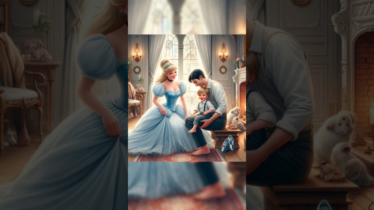 Cinderella is happy with her family🥰🥰😍 