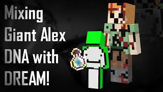 Mixing Giant Alex's DNA with Dream! Minecraft Creepypasta Experiment