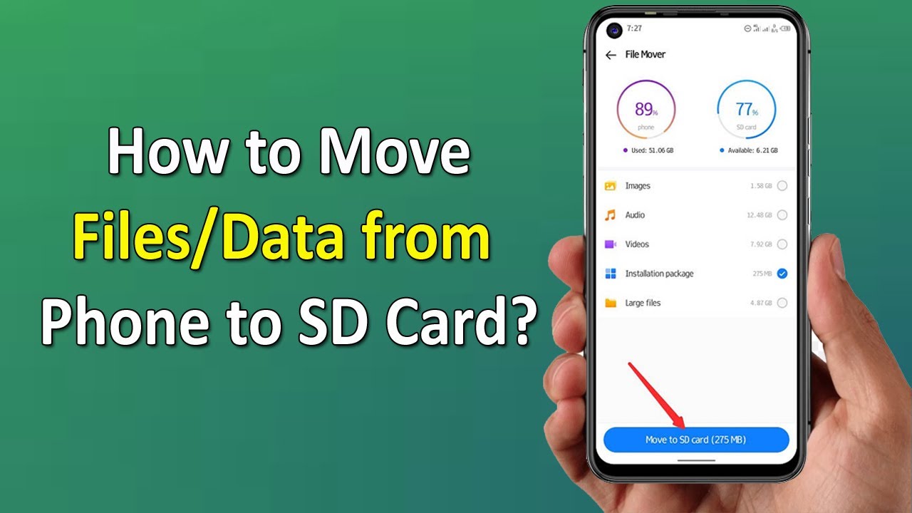 How to Transfer Data from Phone to SD Card | How to Transfer Files from ...