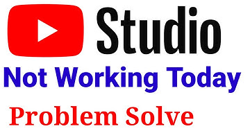 Yt Studio problem today | yt studio not working today | yt studio app not open error fix