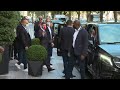 Football: Messi leaves Paris hotel for presentation at Parc des Princes | AFP