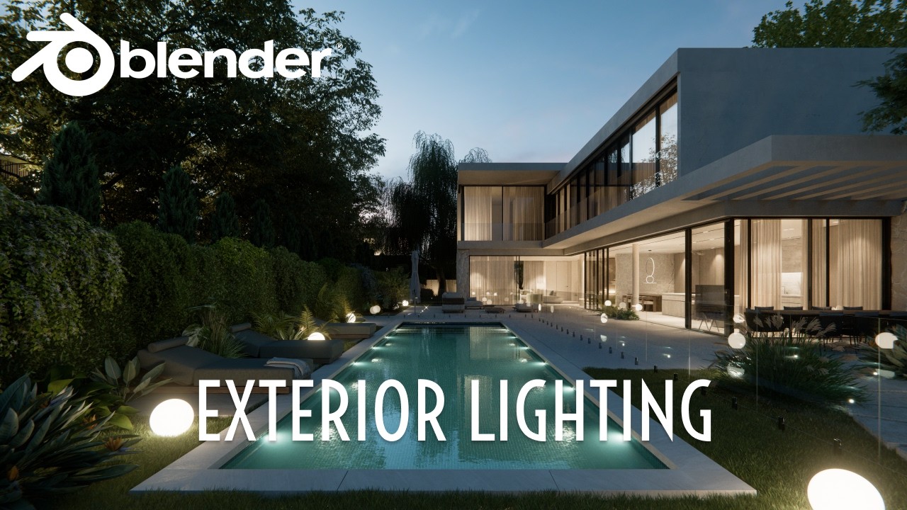 Photorealistic Exterior Lighting in Blender – Step-by-Step Breakdown