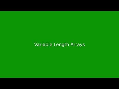 Chapter 6: Variable Length Arrays in C