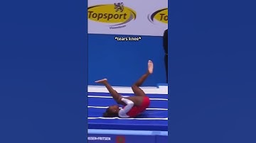 Her second Vault got a 0 because she was too injured to perform😢 #gymnastics #vault #judge #sports
