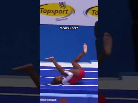 Her second Vault got a 0 because she was too injured to perform😢 #gymnastics #vault #judge #sports