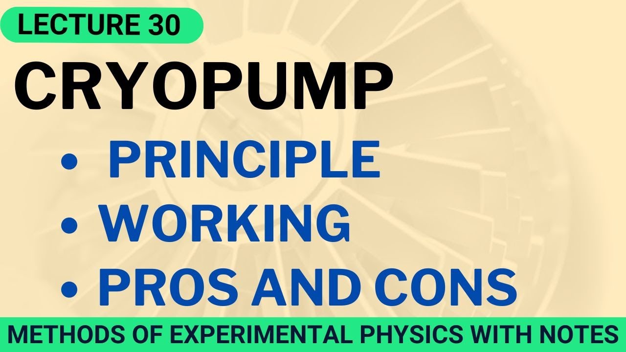 What is a cryogenic pump? How does a Cryopump work? YouTube