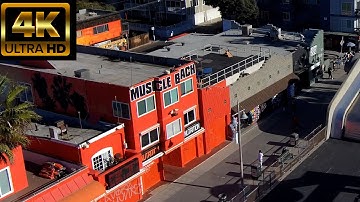 Santa Monica Beach To Venice Beach with 4K Skydio 2 Autonomous Drone Complete Aerial Tour.