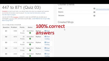 PYTHON knc 402 G4 quiz 3 answers,447-871