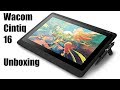 Unboxing BRAND NEW Wacom Cintiq 16 (2019) - Setup & First Impressions plus Drawing Demo