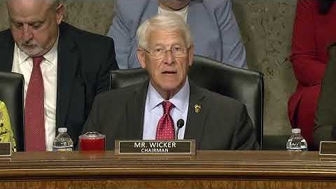 Chairman Wicker Leads SASC Hearing on the Department of the Navy