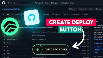 How to Create Deploy to Koyeb Button tamil On Github Repository/TechMagazine