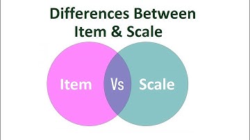 Differences Between Item and Scale