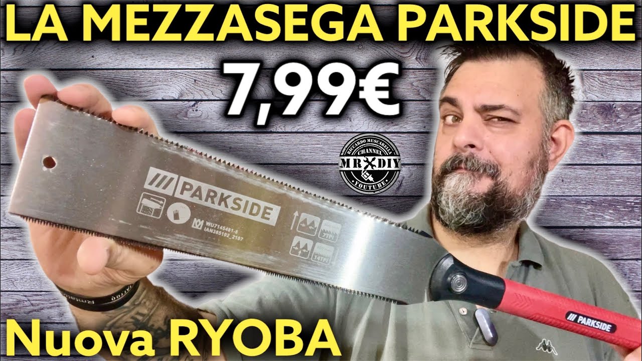 New Japanese saw Parkside Lidl € 7.99. Cheap Ryoba. How to use? Straight  cuts. Muscarella 