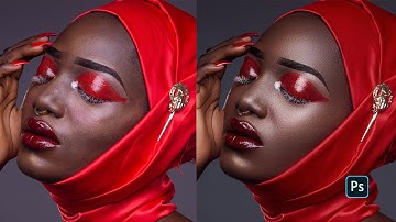 Beauty Retouch using frequency separation and mixer brush | Retouching Tutorial