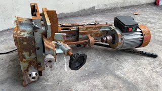 : Restoring woodworking machines//Restoring vertical mortise punching machines