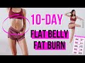 10-DAY Flat Belly Fat Burn + Abs Challenge ~ Emi