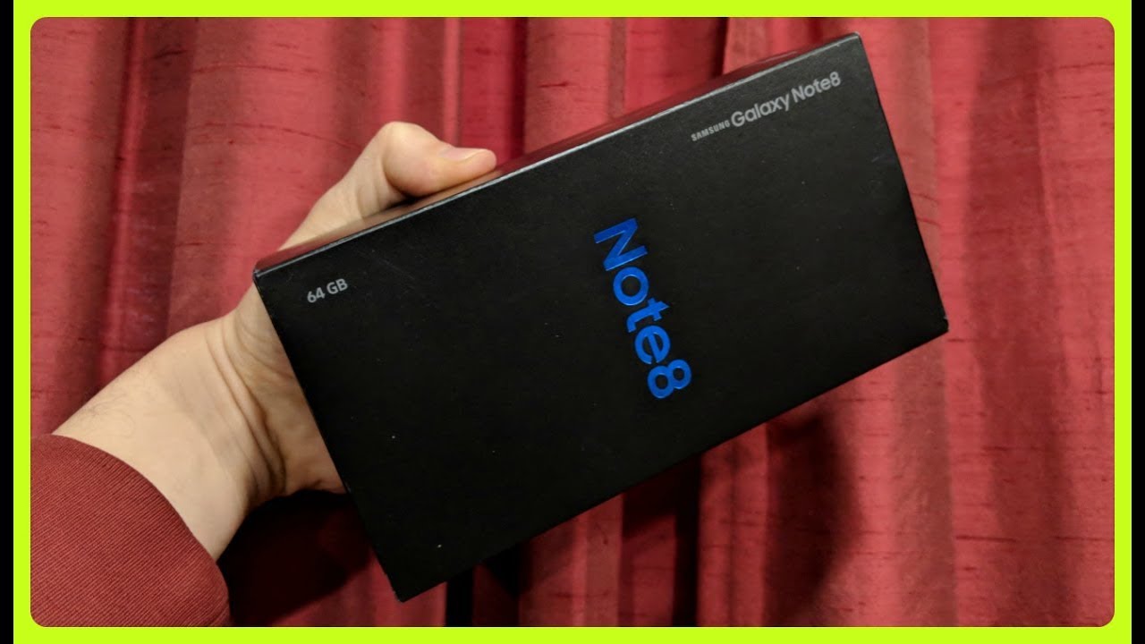 smartphone 5g Samsung Note 8 Unboxing & Initial Impressions!