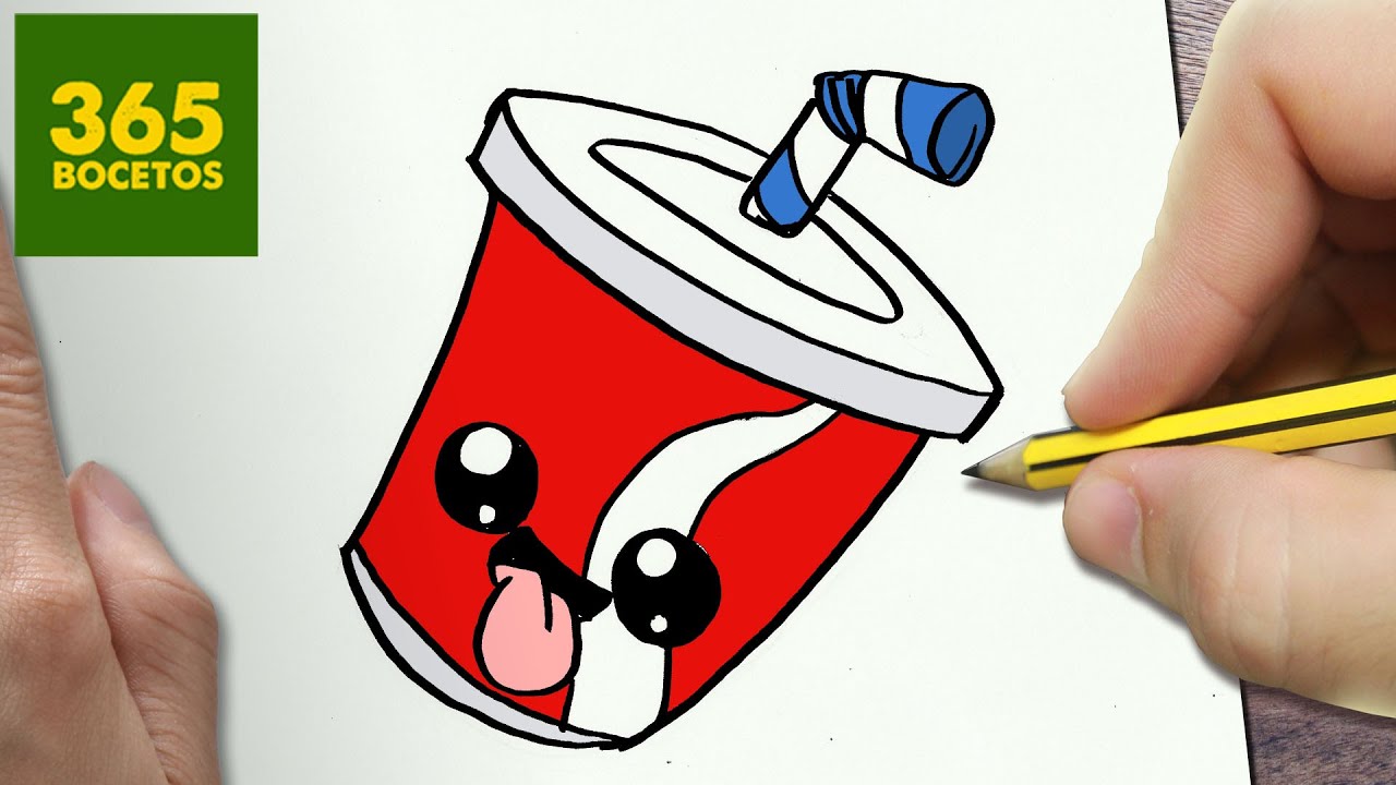 COMO DIBUJAR REFRESCO KAWAII PASO A PASO - Dibujos kawaii faciles - How to  draw a SODA - thptnganamst.edu.vn