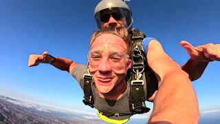 Jean First Skydive! Tandem Jump from 10000 feet at iJump Gran Canaria