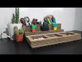 DIY Cardboard Desk Organizer