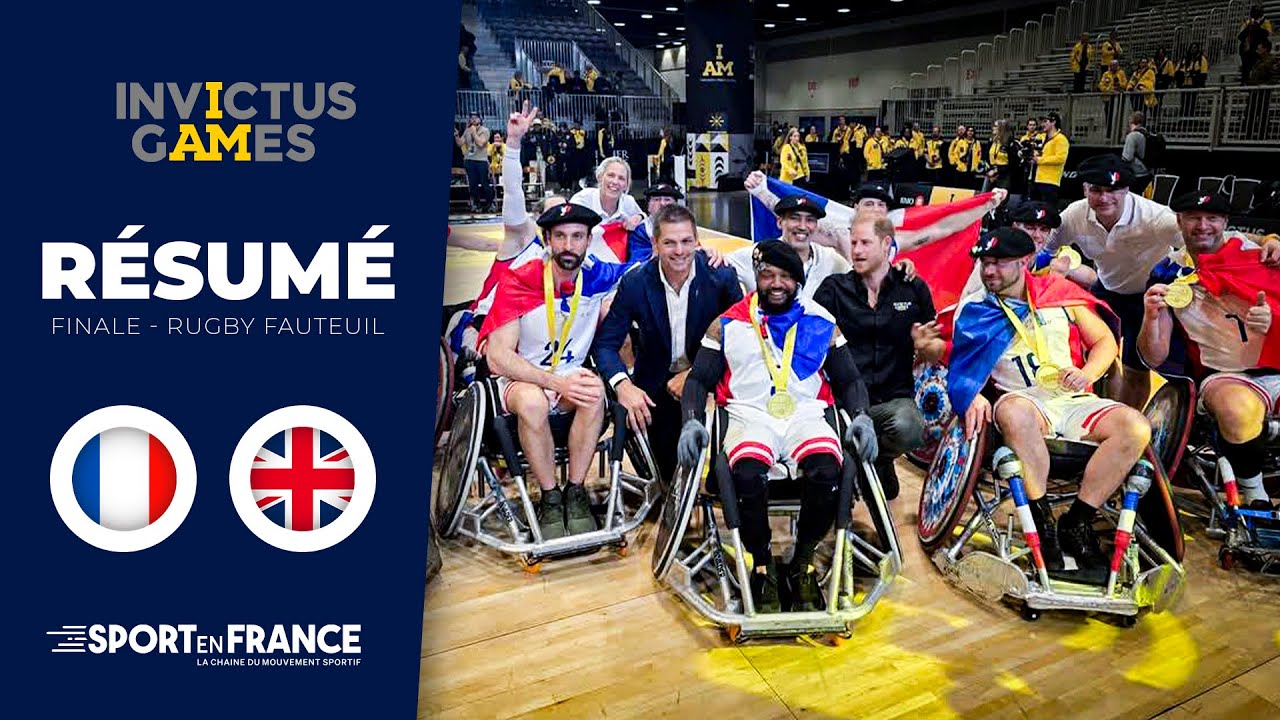 🏉 Le résumé de FRANCE - ANGLETERRE (Finale Rugby Fauteuil) | Invictus ...