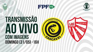 BRASILEIRÃO SÉRIE D 2026 | CASCAVEL X SÃO LUIZ | RODADA 9, AO VIVO E DE GRAÇA