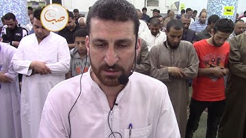 القارئ معاذ العمري من صلاة التراويح في مسجد مخيم اربد الكبير