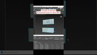 Stop Modeling Cabinets manually #shortvideo #3dsmax #script