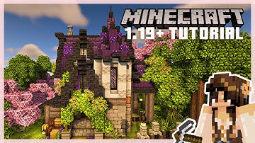 Minecraft 1.19+ | Medieval Amethyst Survival House Tutorial | GoddessofCrows Minecraft