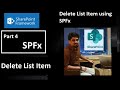 SharePoint Online-Delete SharePoint List item using SharePoint Framework (SPFx) (Part 4)